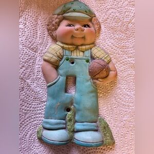 Vintage Boy Light Switch Cover